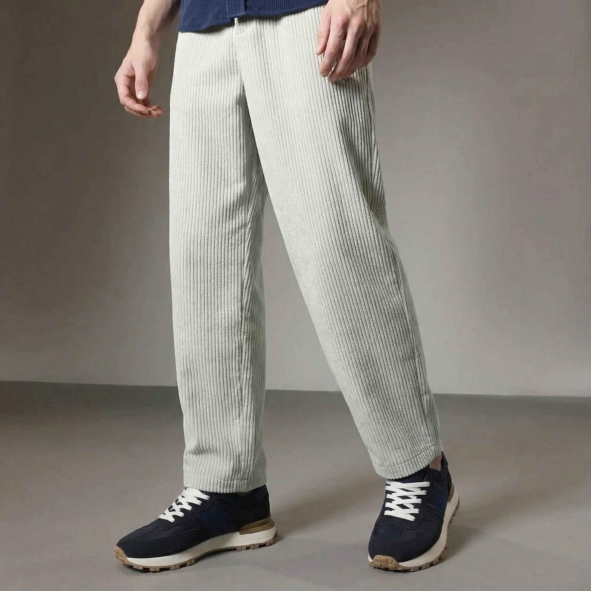 Men’s Corduroy Casual Pants – Grey