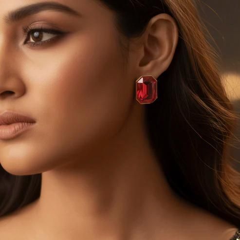 Dual Gemstone Pendant Necklace Set