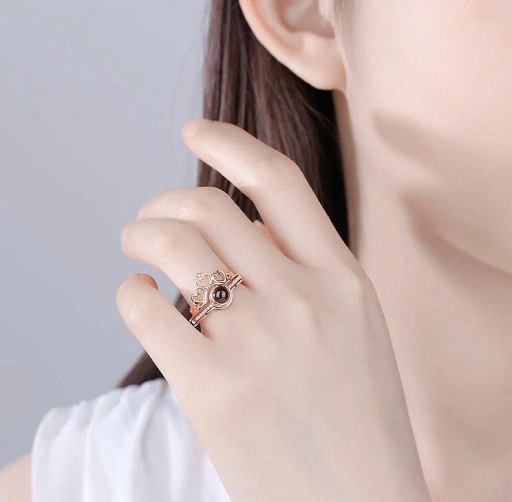 L’Amore Hidden Words Promise Ring (I Love You in 100 Languages)