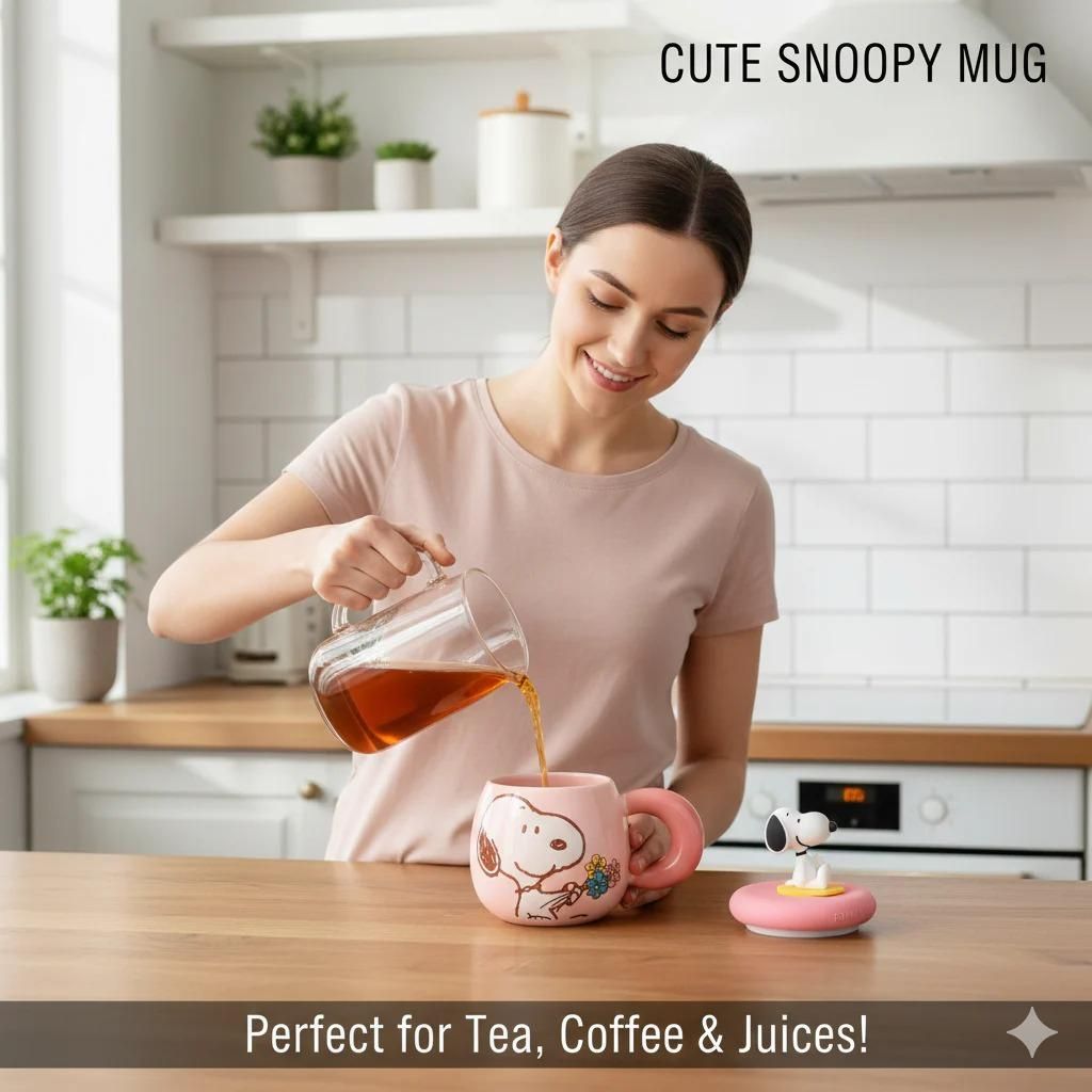 Cute Snoopy Kawaii Ceramic Mug