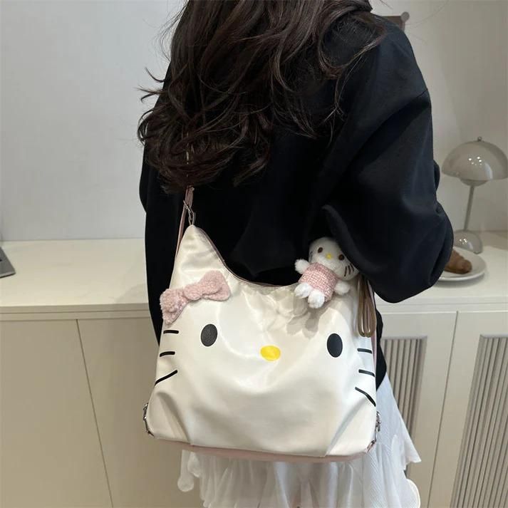 Kitty Friends Tote Bag with Plush Doll