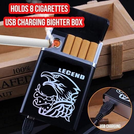 Premium USB Cigarette Case with Lighter