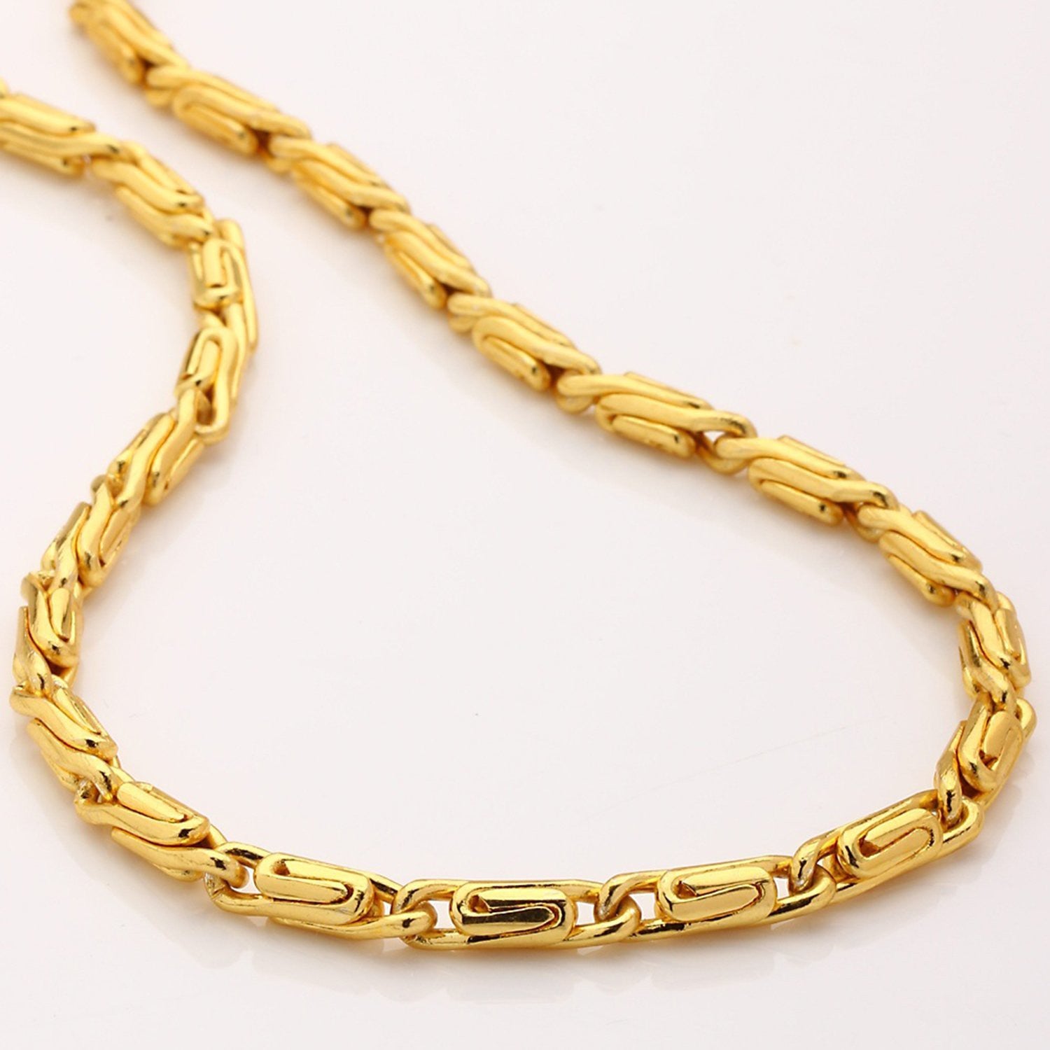 Elegant Gold-Plated Men’s Necklace