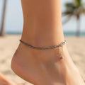 Pyrite Crystal Anklet for Women