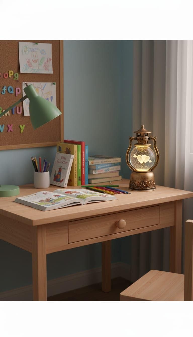 HeartGlow Crystal Ball Lamp