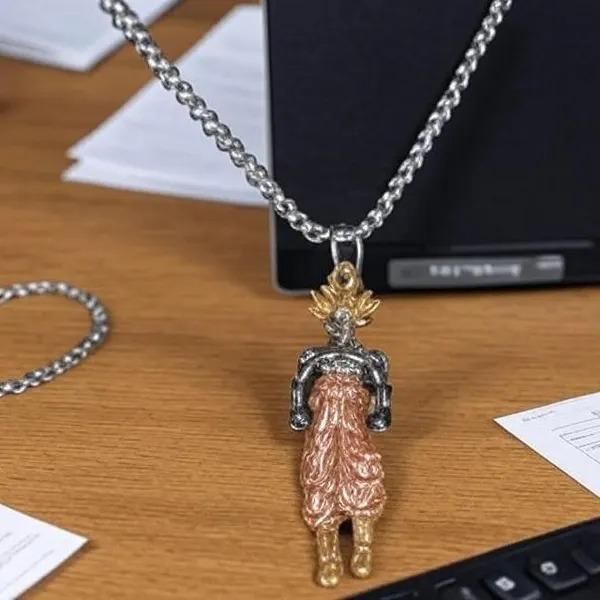 Goku Warrior Figure Pendant Chain