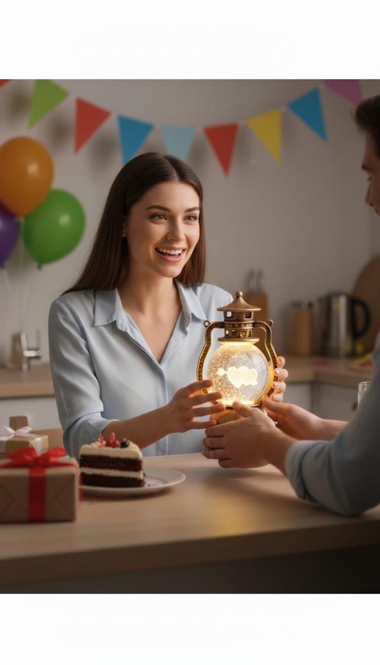 HeartGlow Crystal Ball Lamp