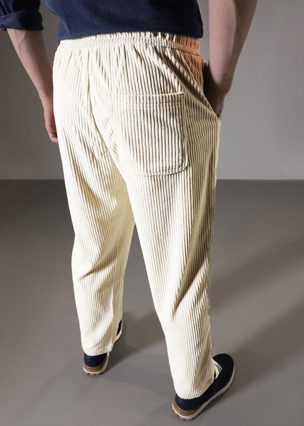 Men’s Solid Corduroy Pants – Set of 2