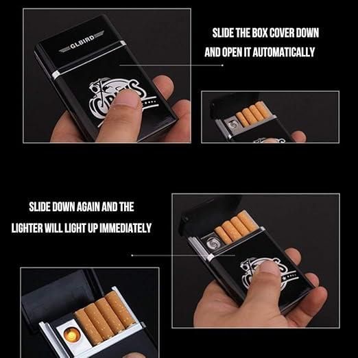 Premium USB Cigarette Case with Lighter