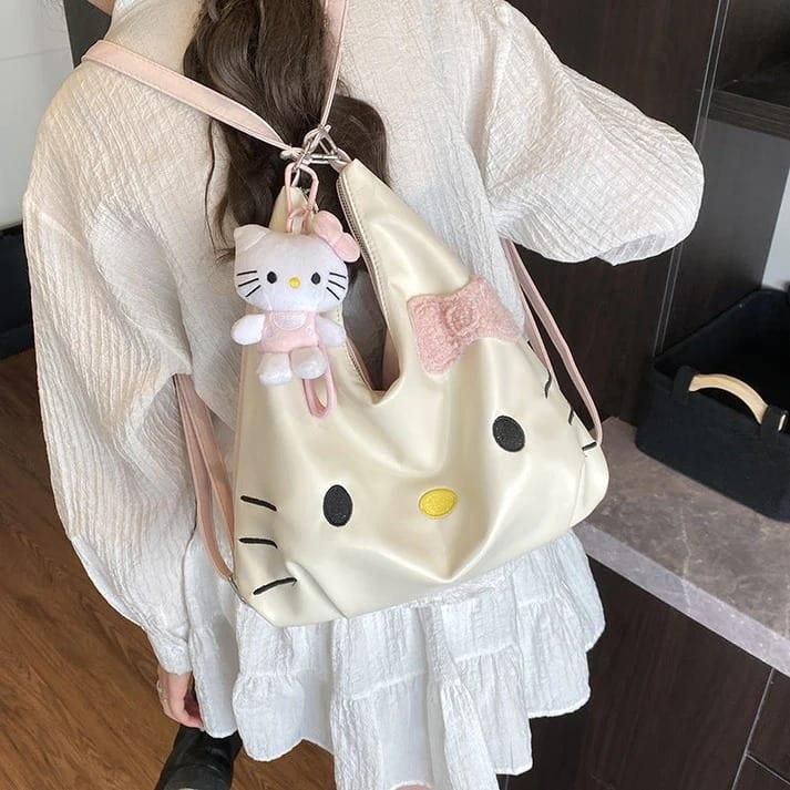 Kitty Friends Tote Bag with Plush Doll
